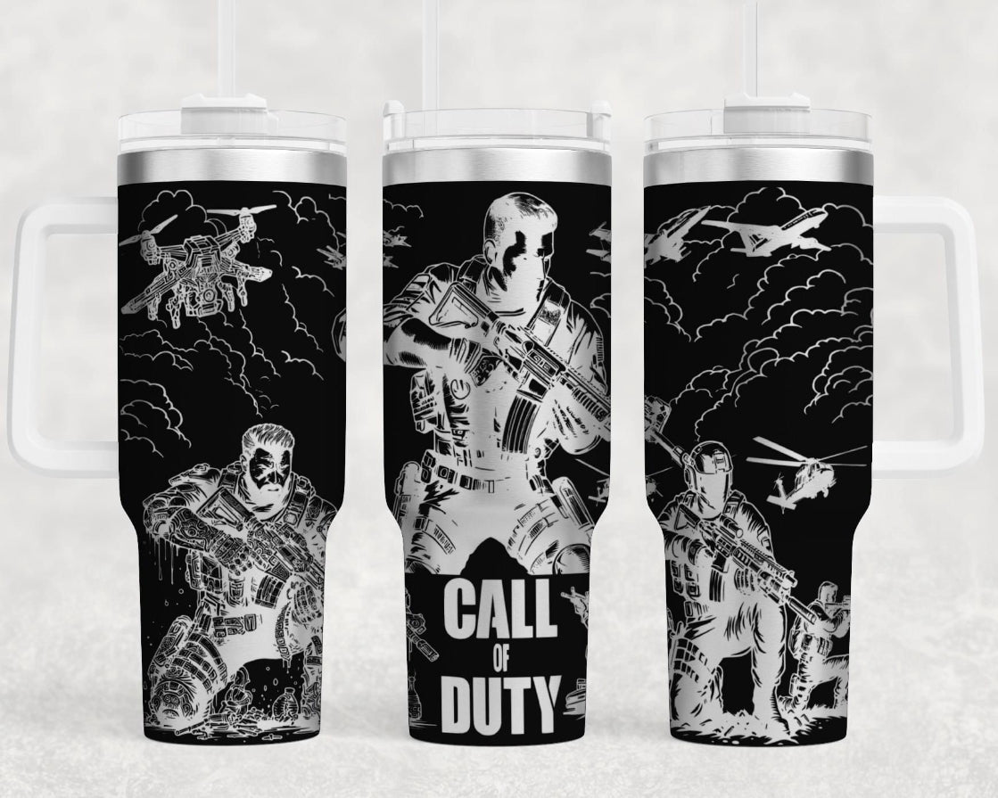 COD Themed Custom Engraved 30 oz Tumblers