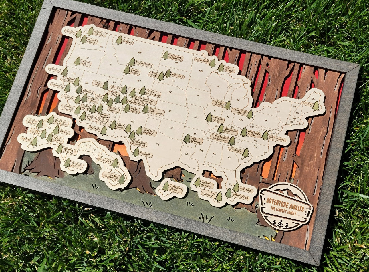 USA National Parks Map