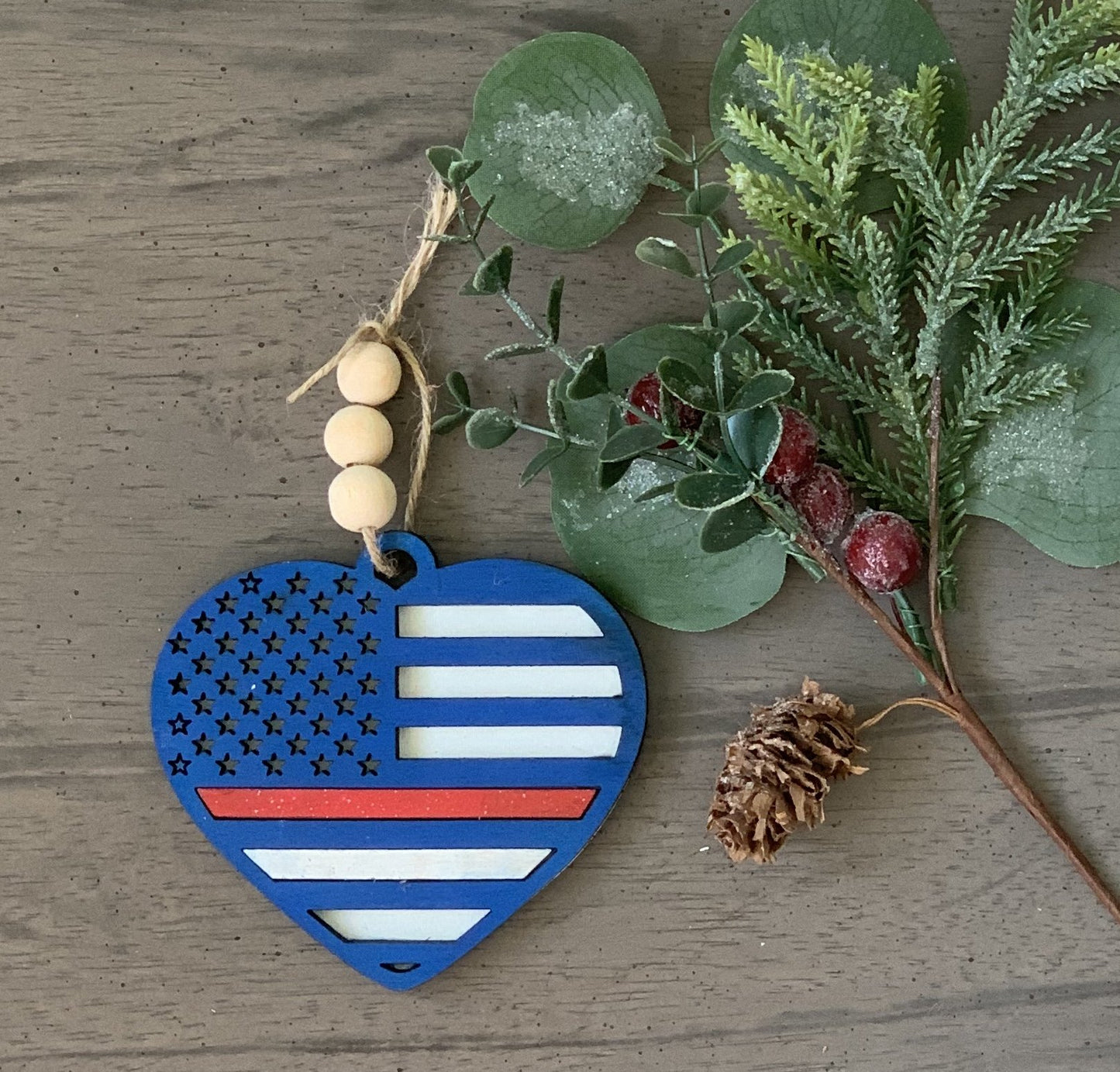 Thin Line Heart Shaped Ornament