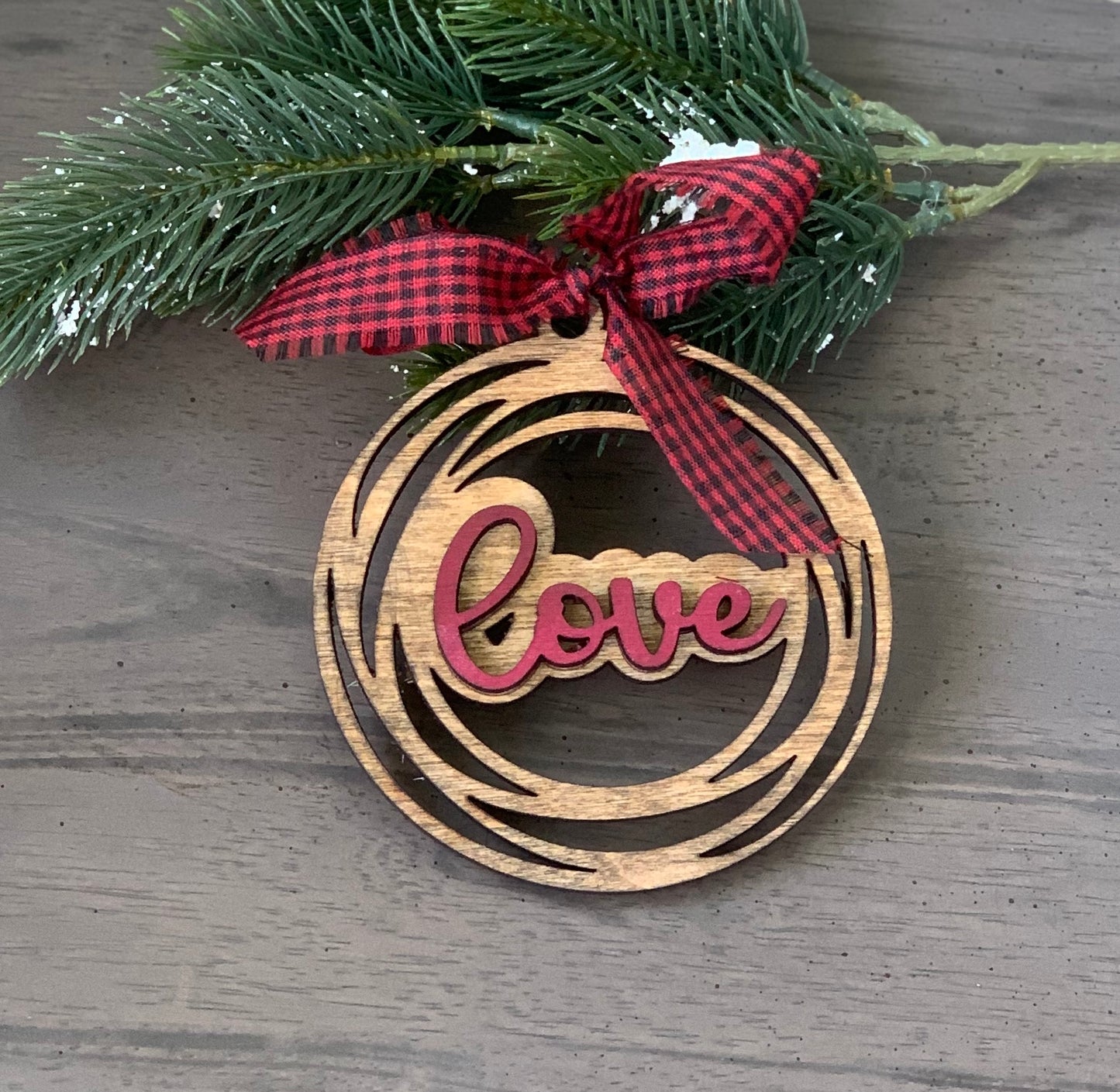 Wooden Christmas Ornament