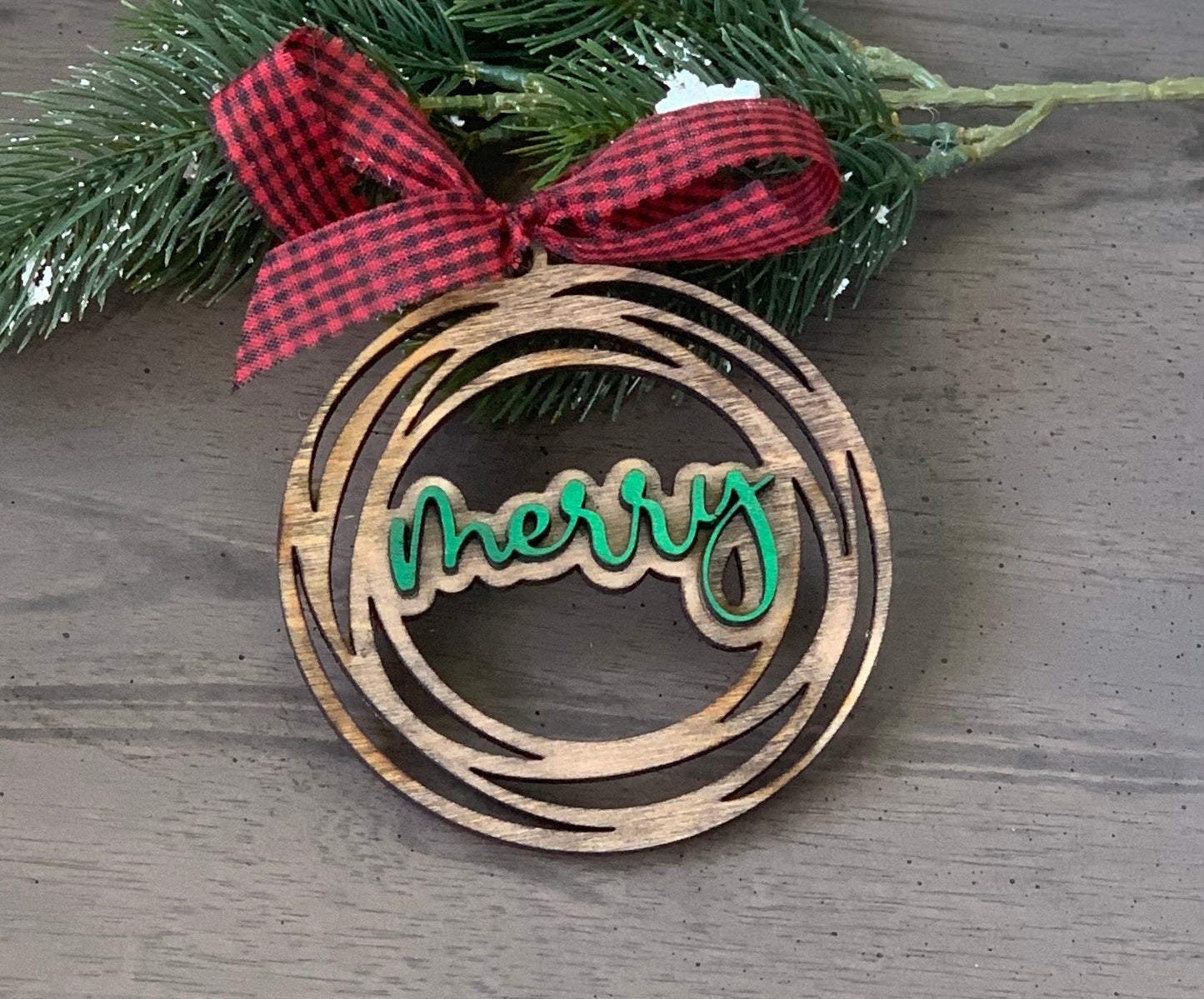 Wooden Christmas Ornament