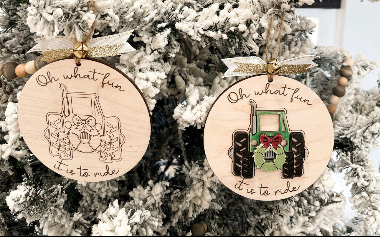 Oh What Fun Ornaments/Christmas Ornaments/ Christmas/Jeep/kid gifts