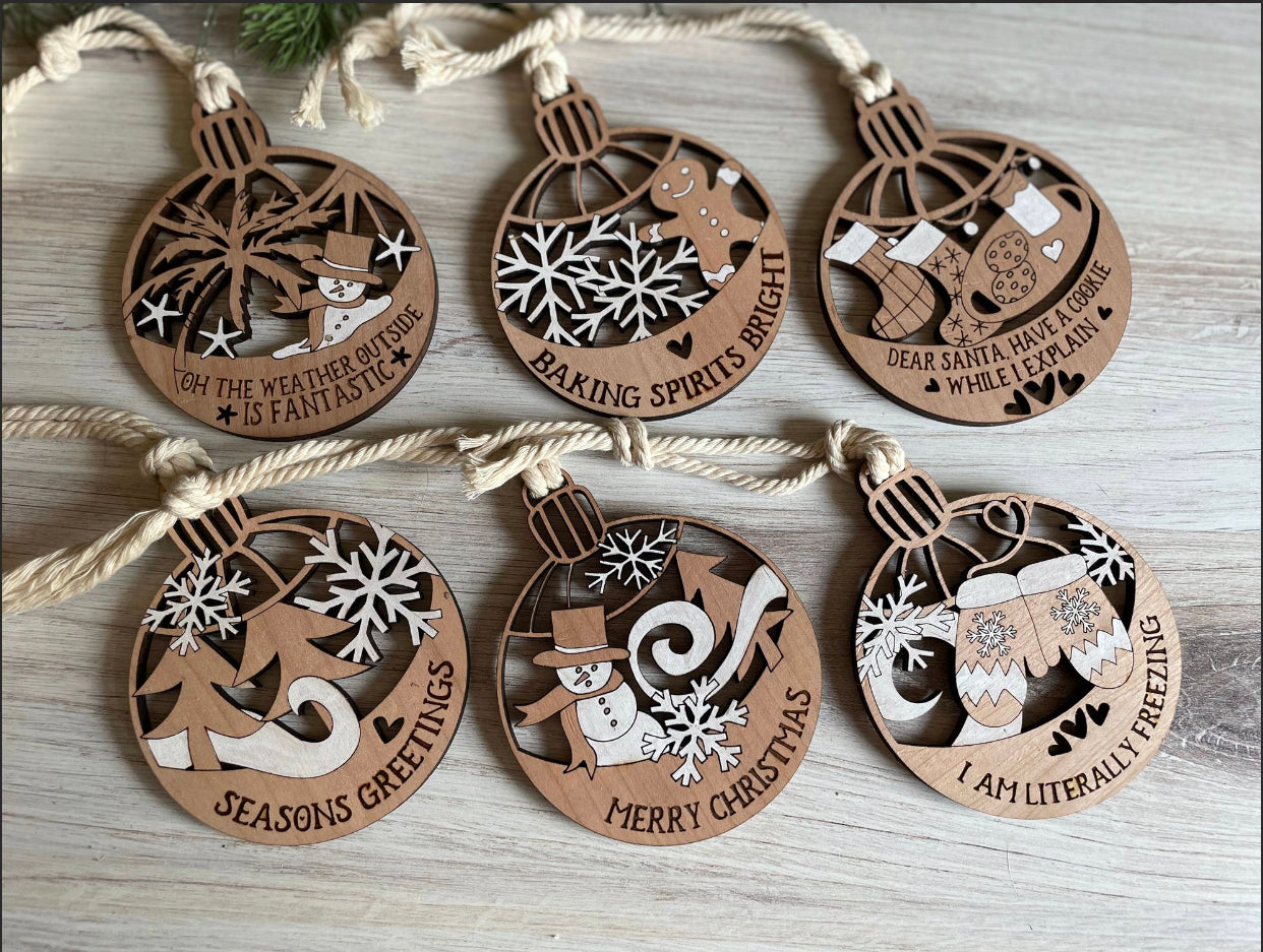 Naughty Christmas Ornaments / Christmas ornaments / Christmas gift