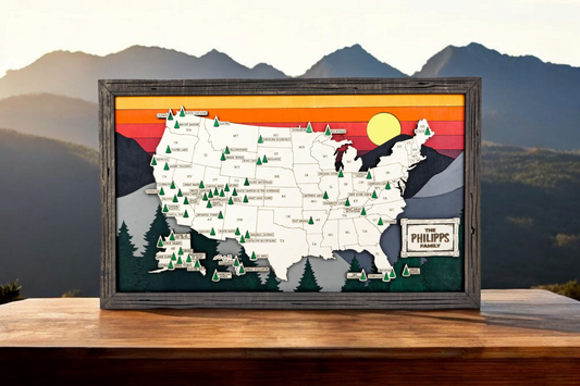 USA National Parks Map Series 2