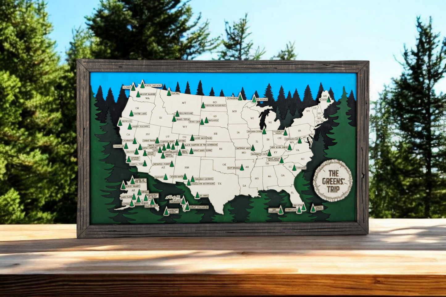USA National Parks Map Series 2
