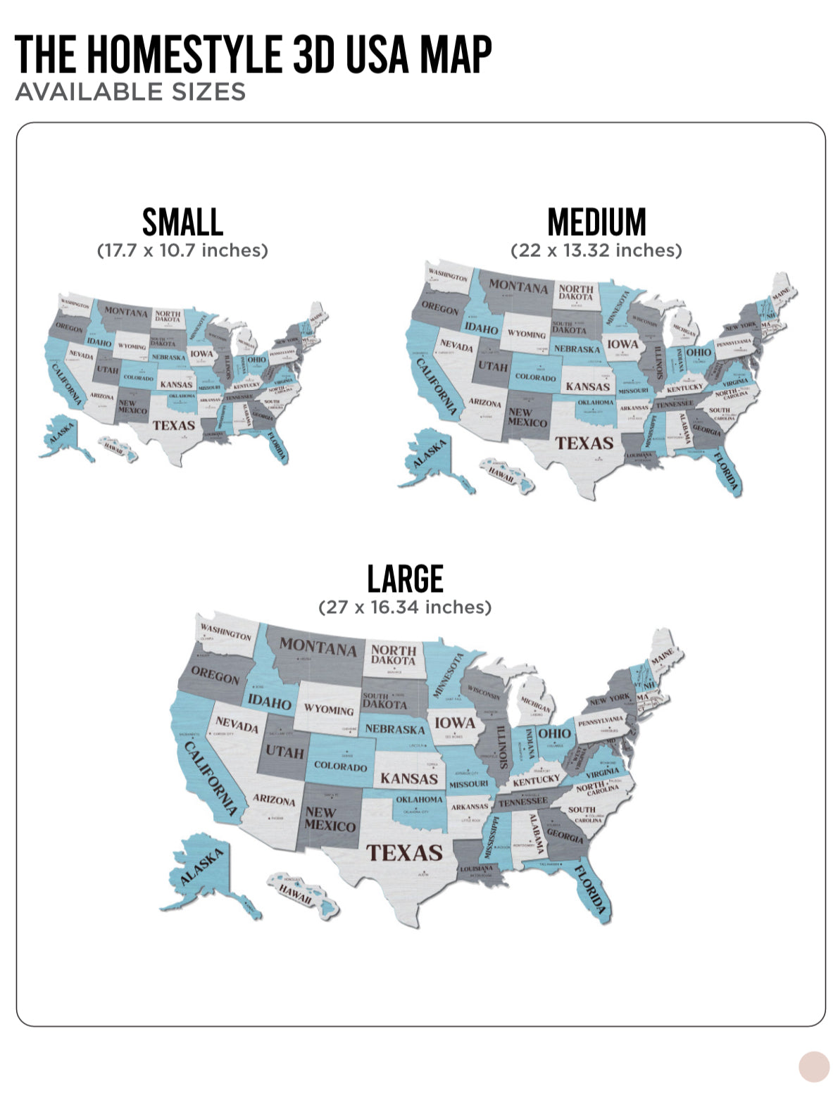 3D USA Map