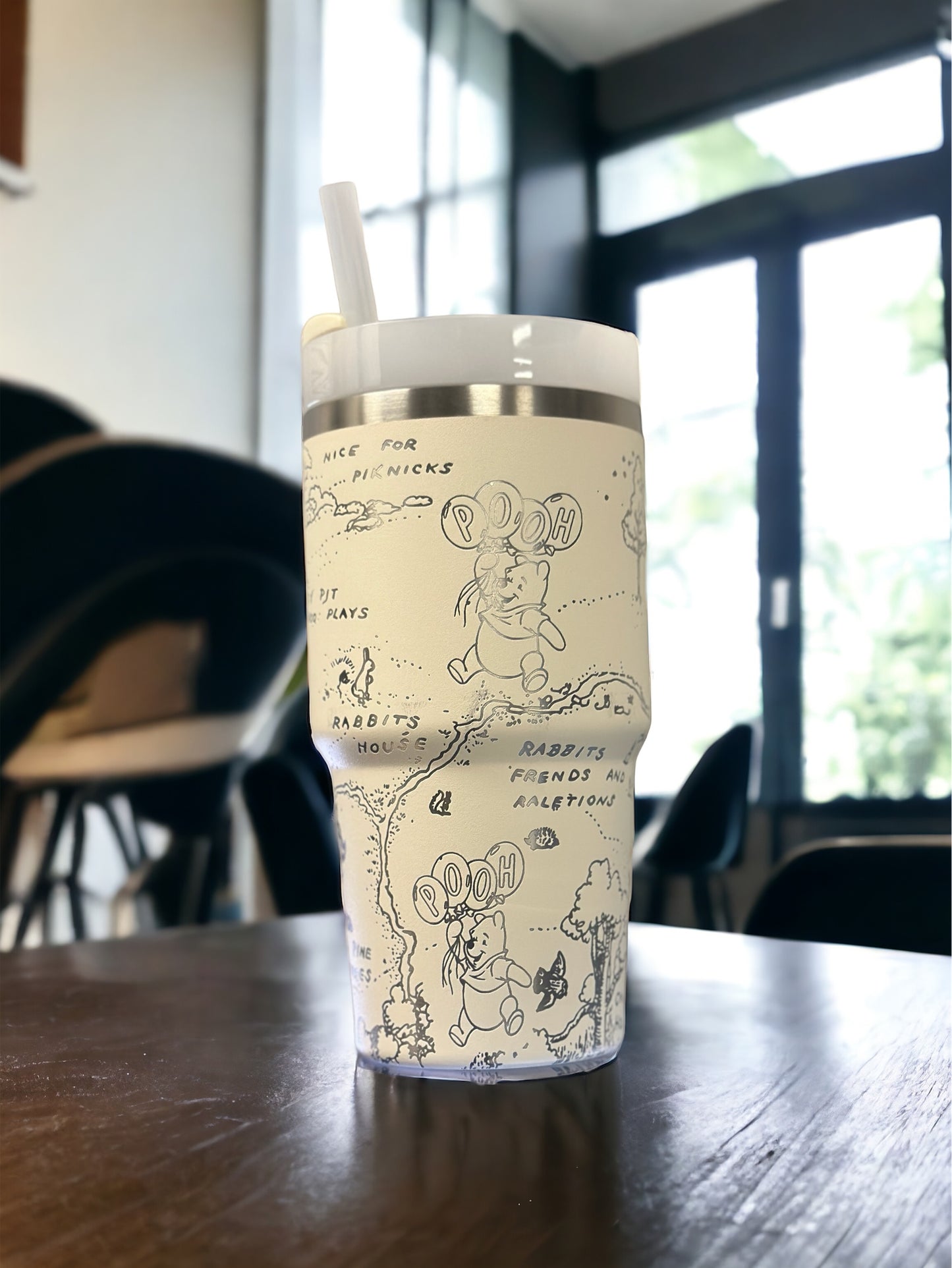 Pooh Themed Custom Engraved 20 oz Tumblers