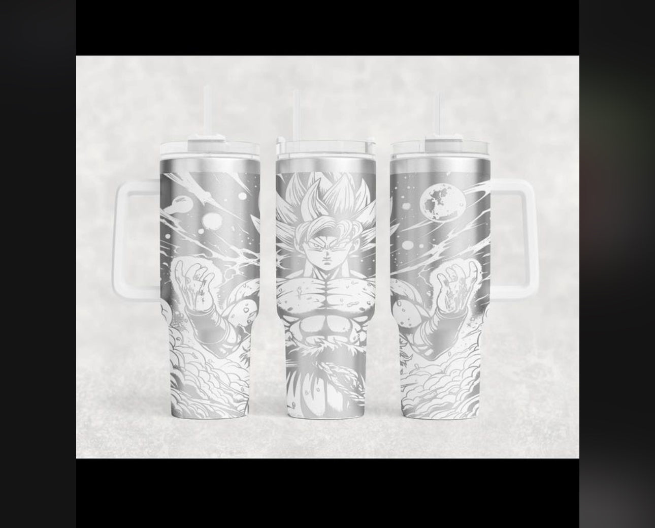 Dragonball Z Tumbler Custom Engraving 40 oz