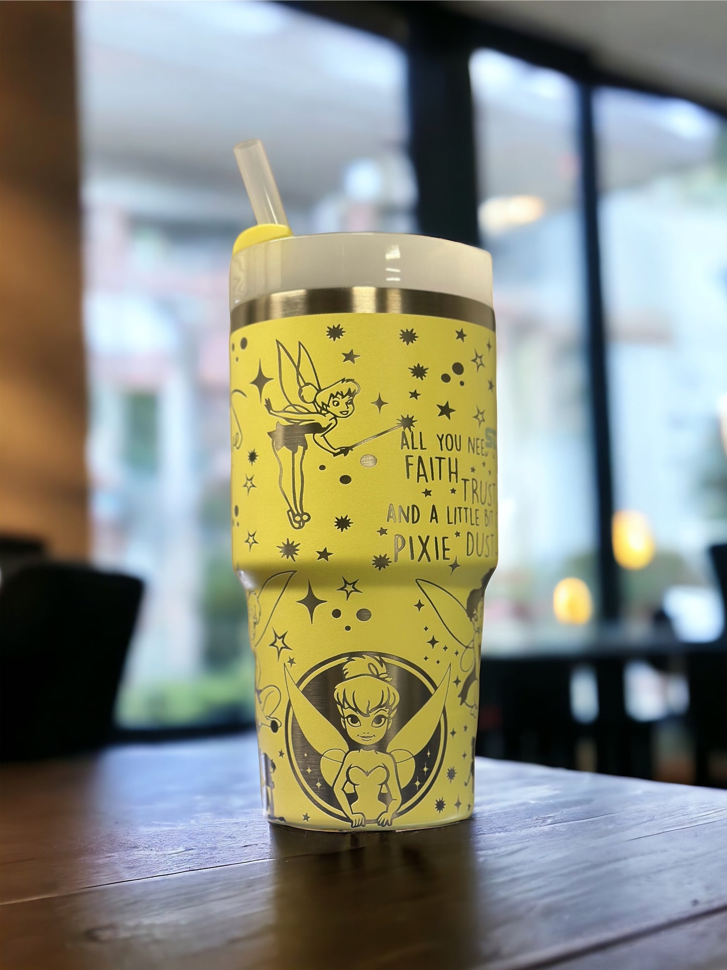 Pixie Dust Themed Custom Engraved 20 oz Tumblers