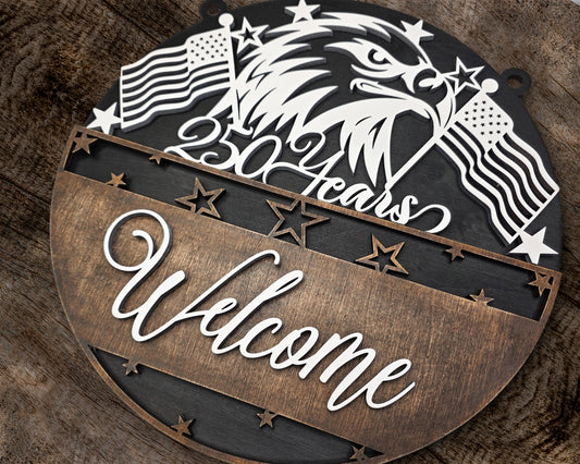 250 Anniversary USA Signage