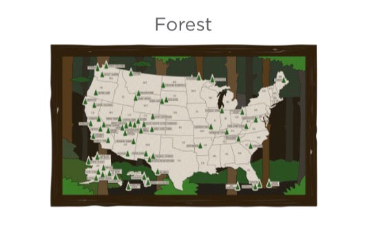 USA National Parks Map Series 2