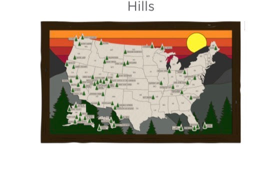USA National Parks Map Series 2