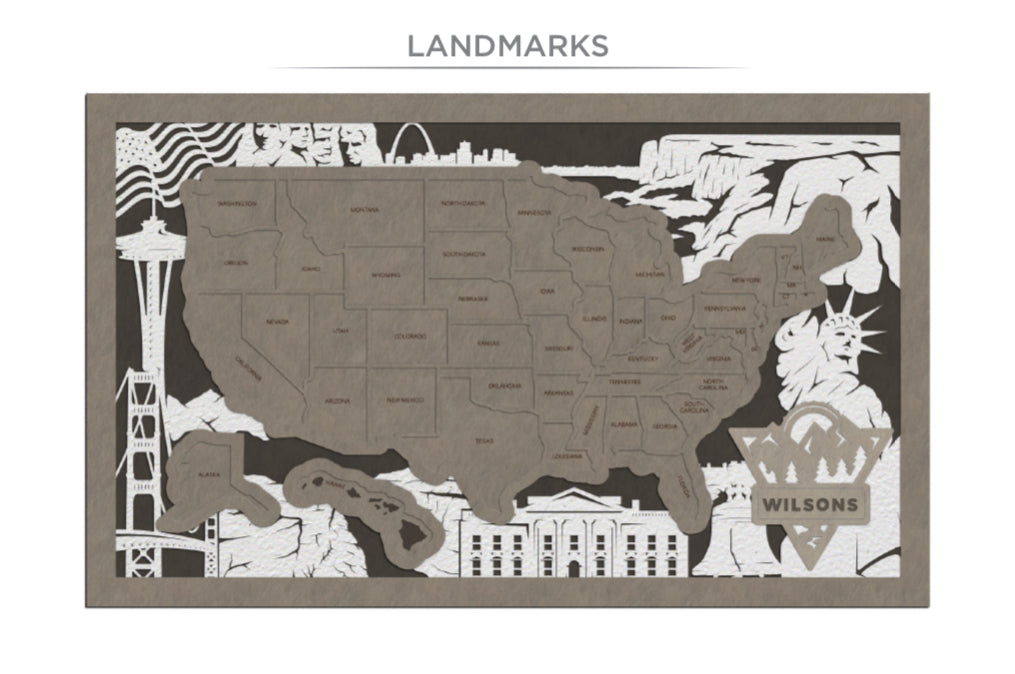 USA Personalized Travel Map