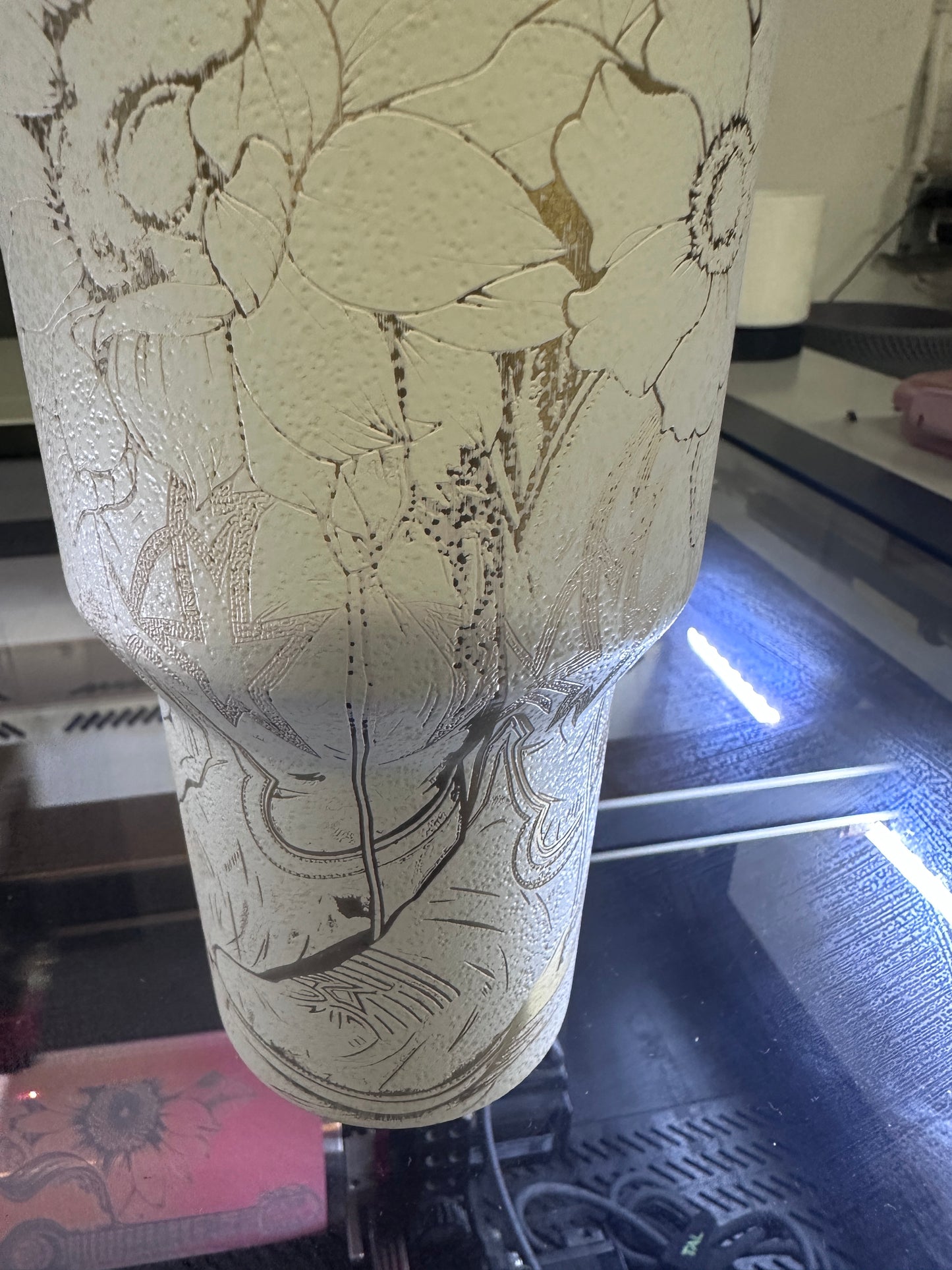 A sweet teddy bear holding a balloon, perfect for celebrating a baby’s first Christmas. Easily customize the name and year for a keepsake families will love!