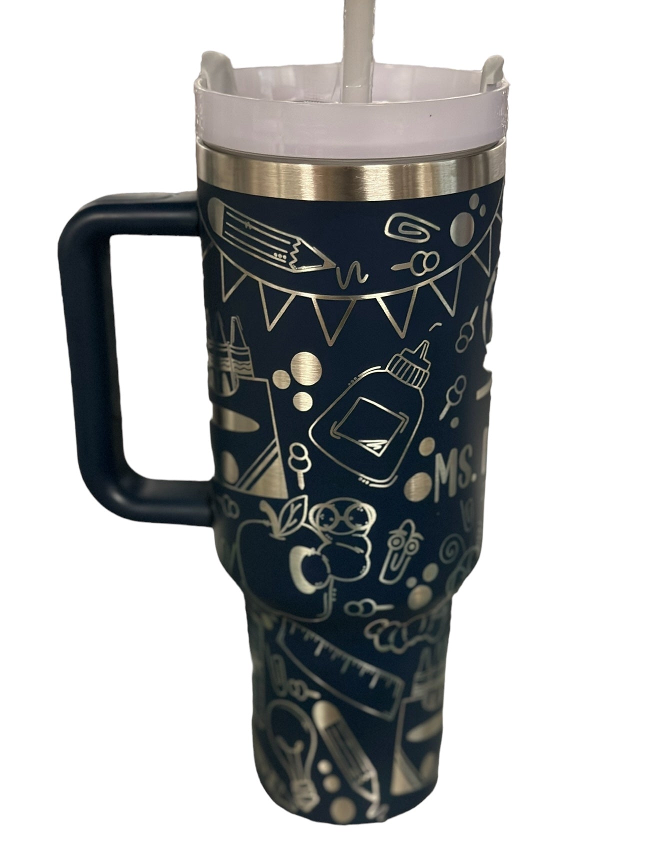 Teacher Themed Tumbler Custom Engraving 40 oz