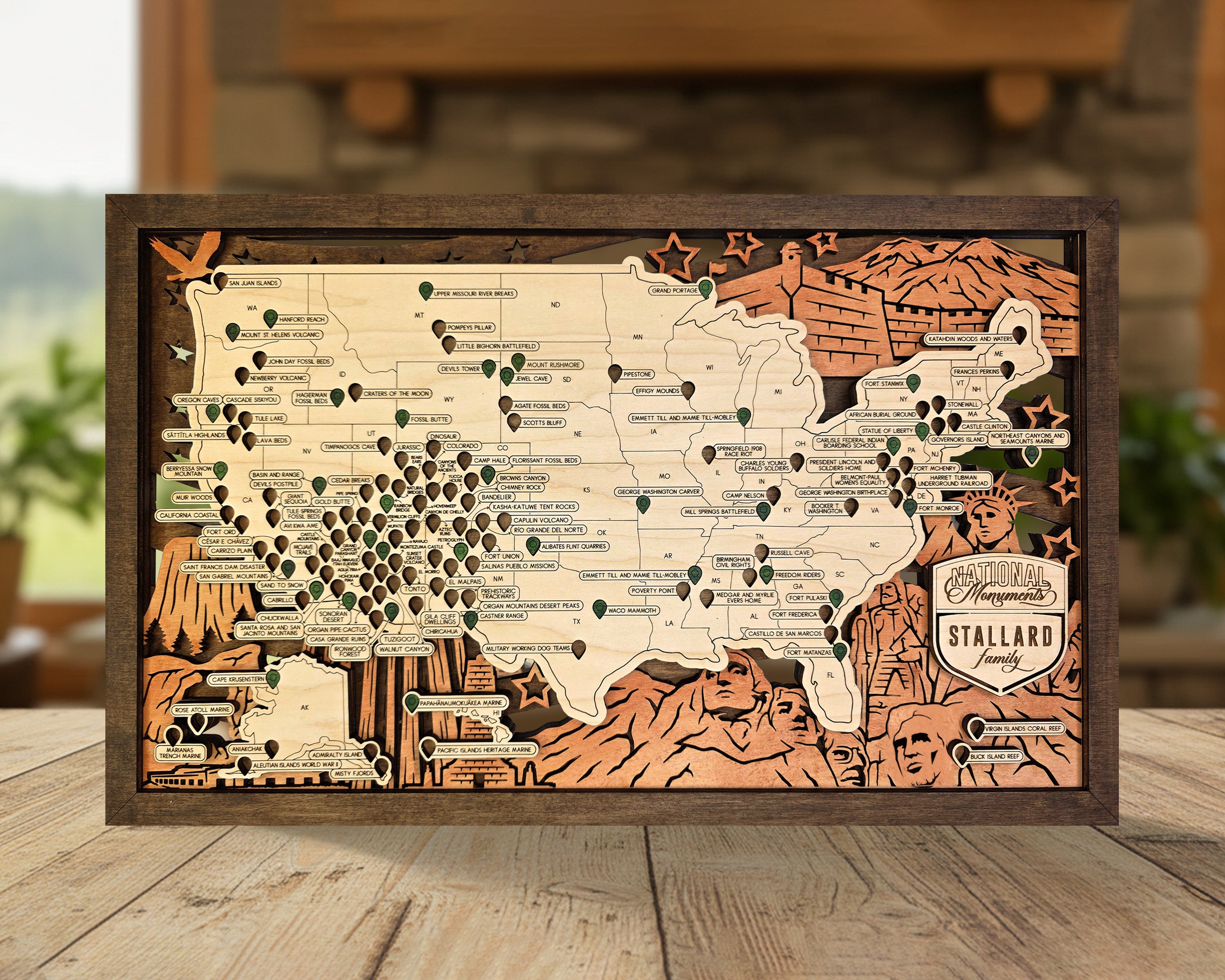 National Monuments Map – Crafting Playroom