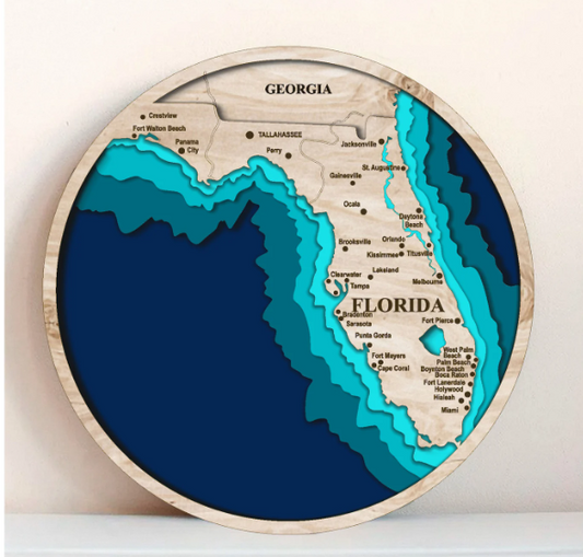 Florida State 3D Shape