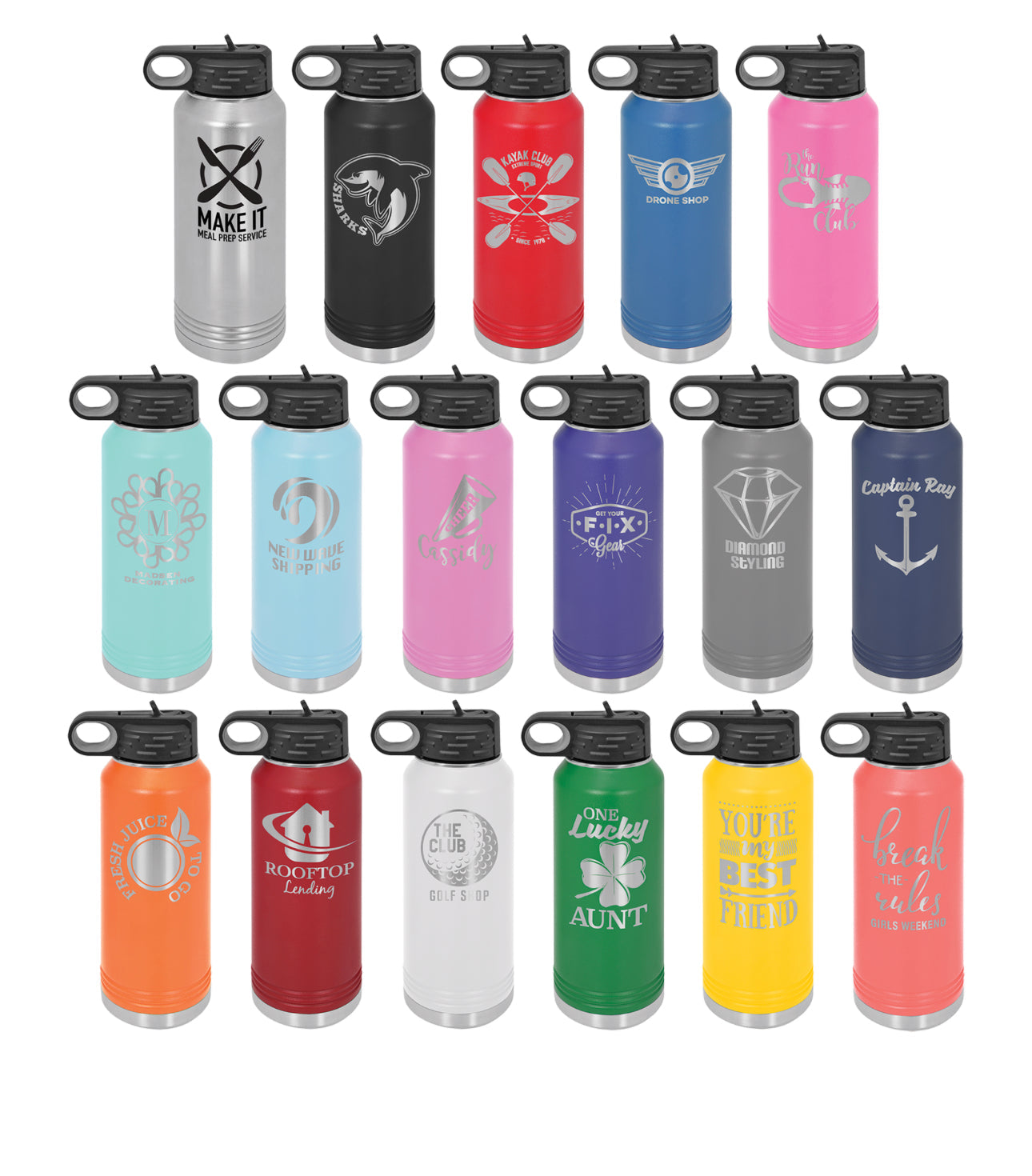 Personalized Kids Water Tumblers (32 oz)