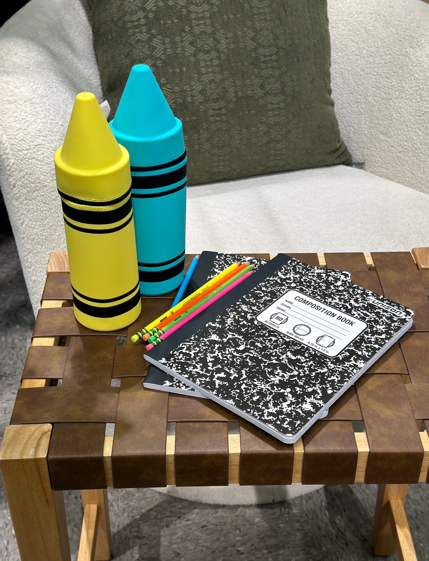 Personalized Crayon Pencil Pouch Engraved