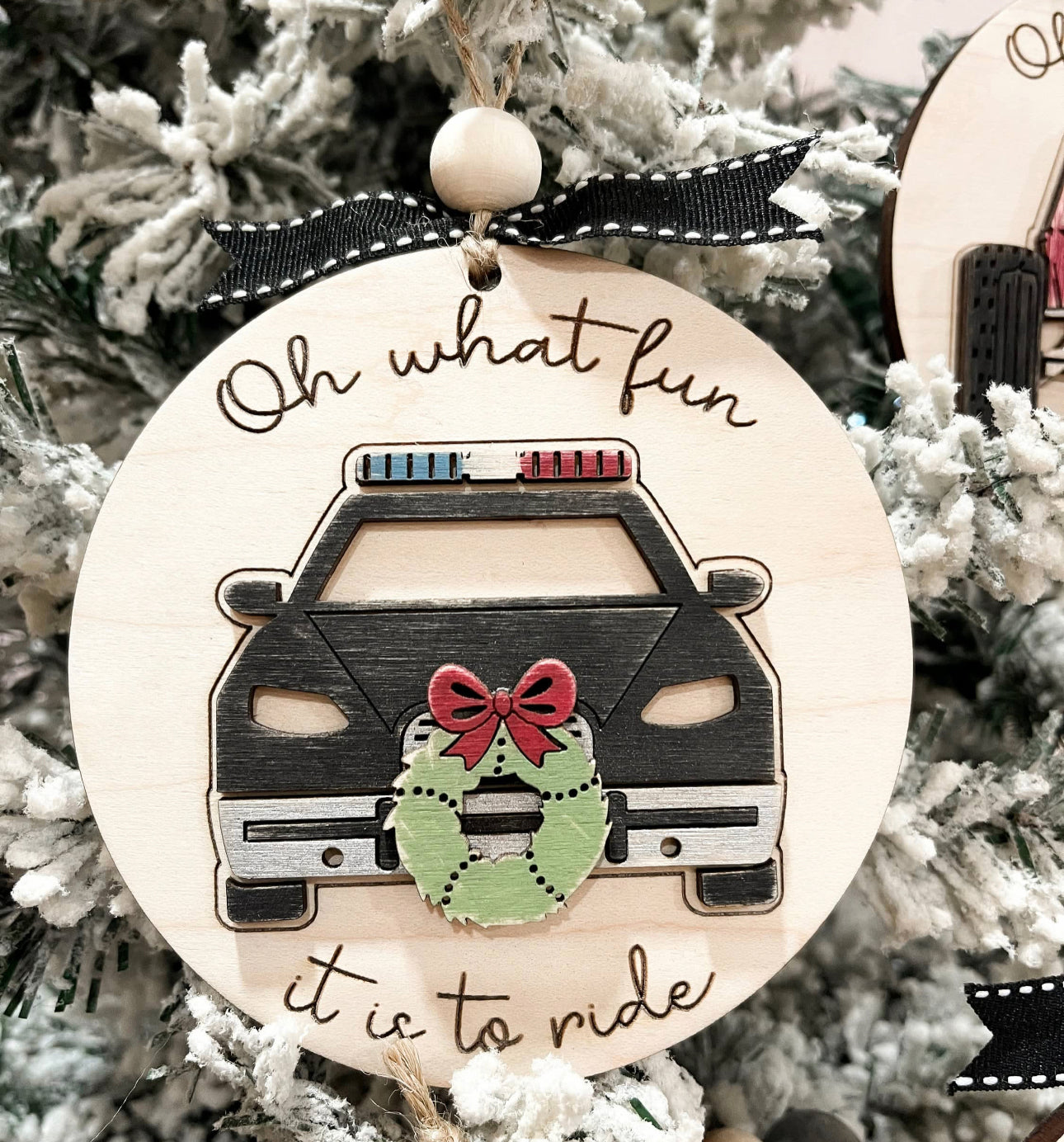 Oh What Fun Ornaments/Christmas Ornaments/ Christmas/Police/kid gifts/fire response