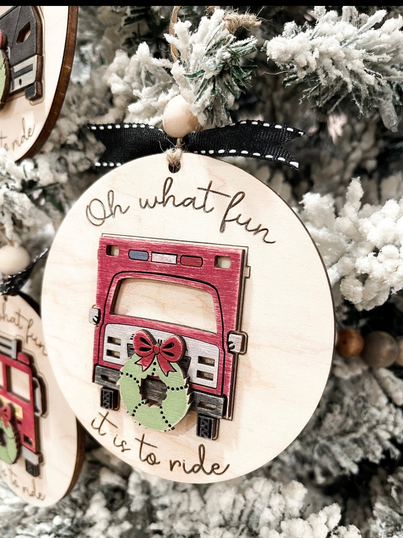 Oh What Fun Ornaments/Christmas Ornaments/ Christmas/Police/kid gifts/fire response